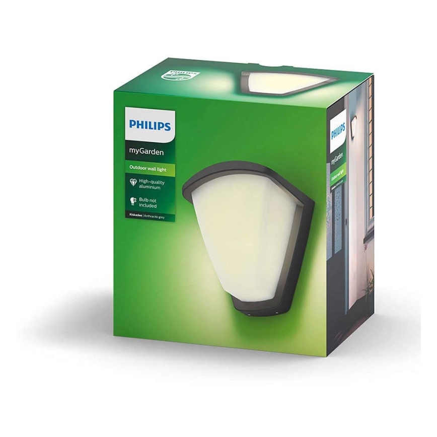 Philips 17383/93/PN - Applique da esterno KISKADEE 1xE27/42W/230V IP44