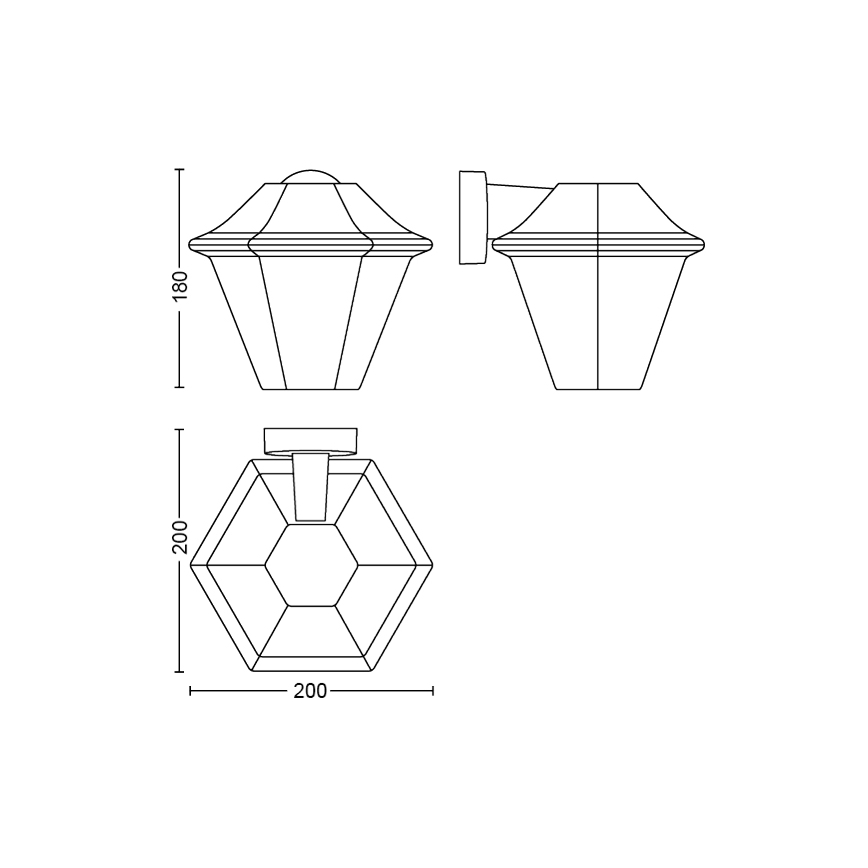 Philips - Applique da esterno 1xE27/42W