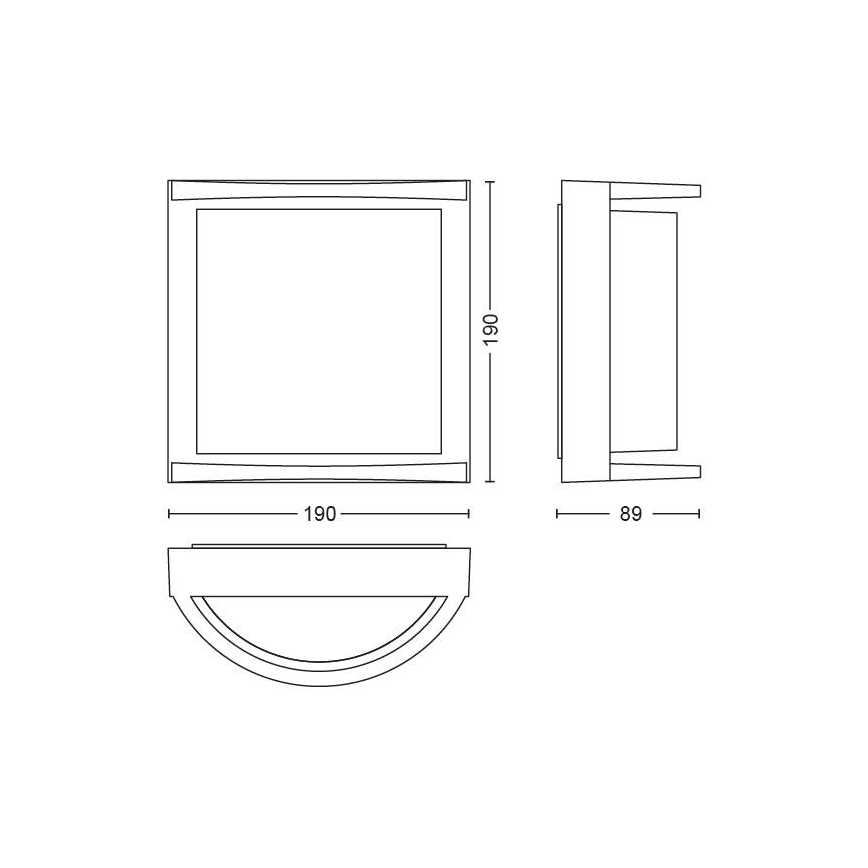 Philips - LED Außenwandleuchte LED/12W
