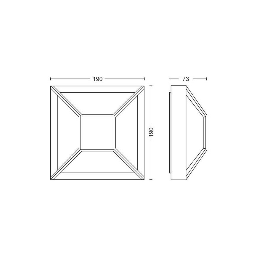 Philips - Applique murale LED extérieure LED/12W