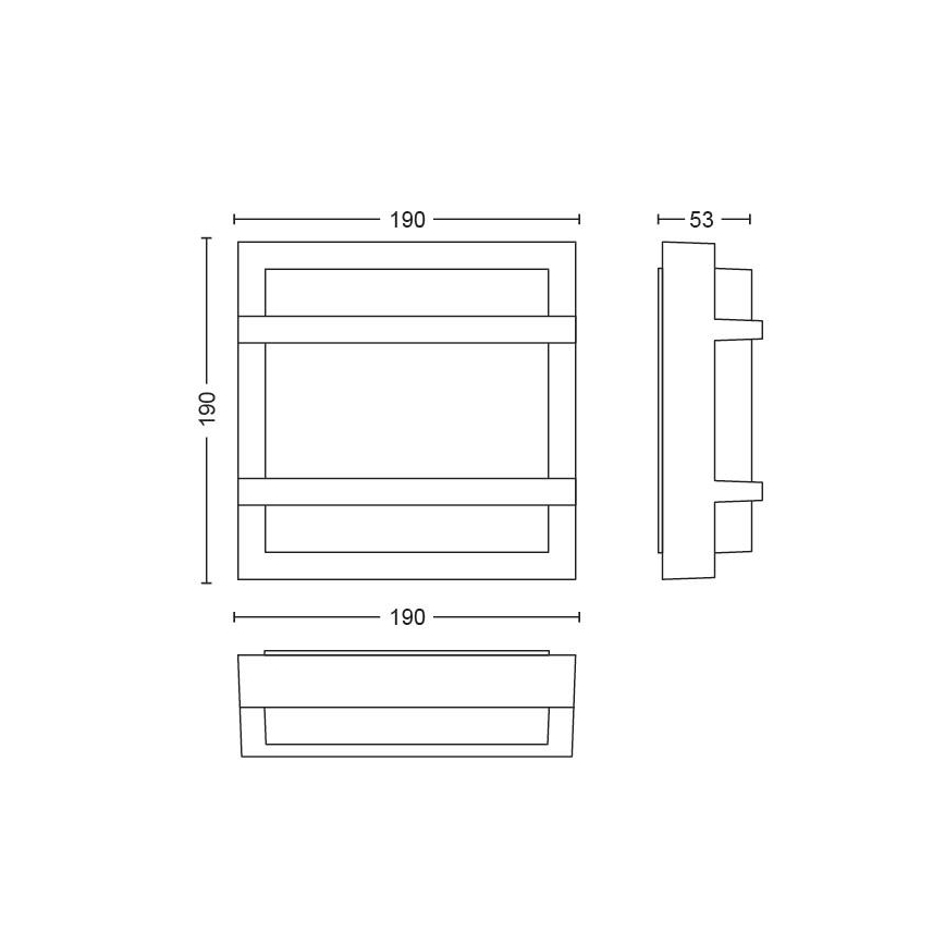 Philips - Applique a LED da esterno LED/12W IP44