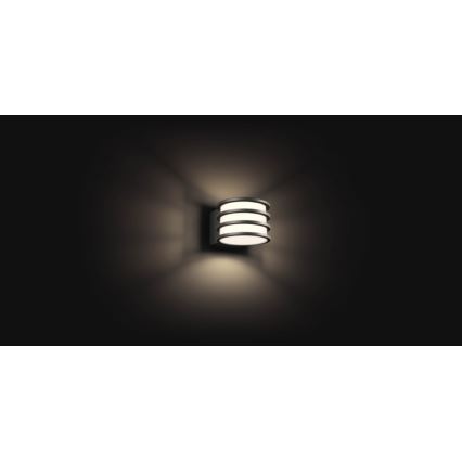 Philips - LED dimmbare Außenwandleuchte Hue LUCCA 1xE27/9,5W/230V IP44