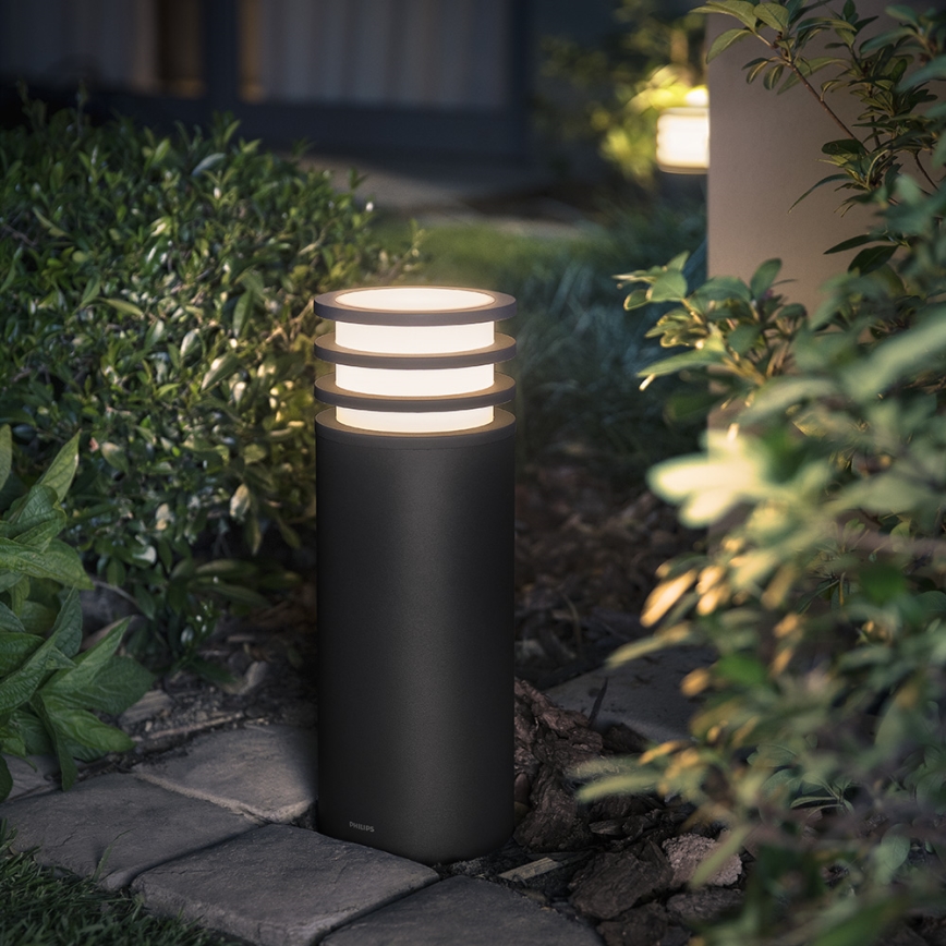 Philips 17402/93/P0 - Lampe LED à intensité modulabledaire extérieur HUE LUCCA 1xE27/9,5W/230V