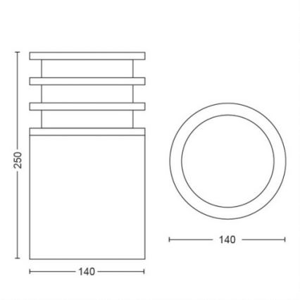 Philips - Lampe d'extérieur LED à intensité variable Hue LUCCA 1xE27/9,5W/230V IP44