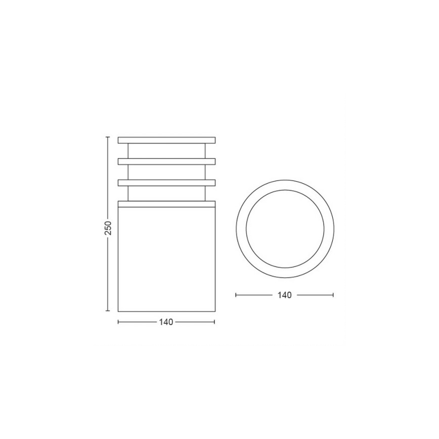 Philips - Lampe d'extérieur LED à intensité variable Hue LUCCA 1xE27/9,5W/230V IP44