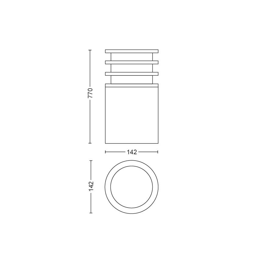 Philips - Lampada LED dimmerabile da esterno Hue LUCCA 1xE27/9,5W/230V IP44