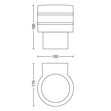 Philips - Applique a LED da esterno Hue TUAR 1xE27/9,5W IP44