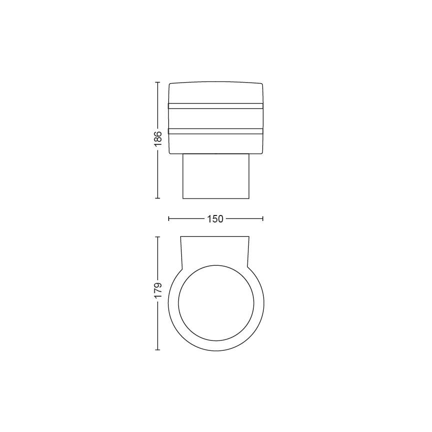 Philips - Applique a LED da esterno Hue TUAR 1xE27/9,5W IP44