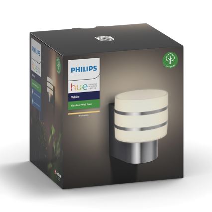 Philips 17404/47/P0 - LED Dimmbare Auβen-Wandbeleuchtung HUE TUAR 1xE27/9,5W/230V