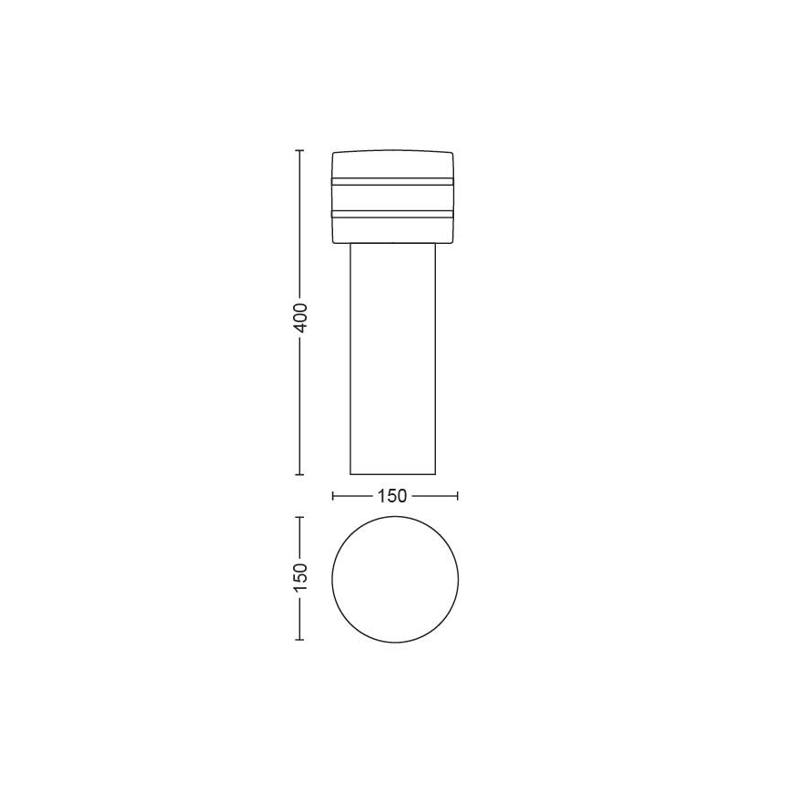 Philips - Lampada LED dimmerabile da esterno Hue TUAR 1xE27/9,5W/230V
