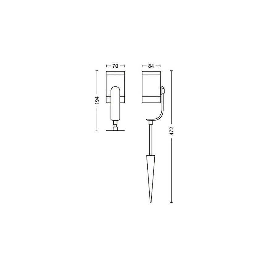 Philips - SET 3x Luce Spot a LED Hue LILY 3xLED/8W/230V IP65