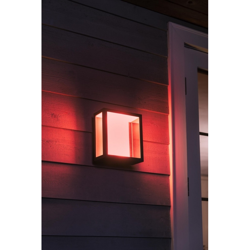 Philips 17430/30/P7 - LED RGB Außen-Wandleuchte HUE IMPRESS 2xLED/8W/230V IP44