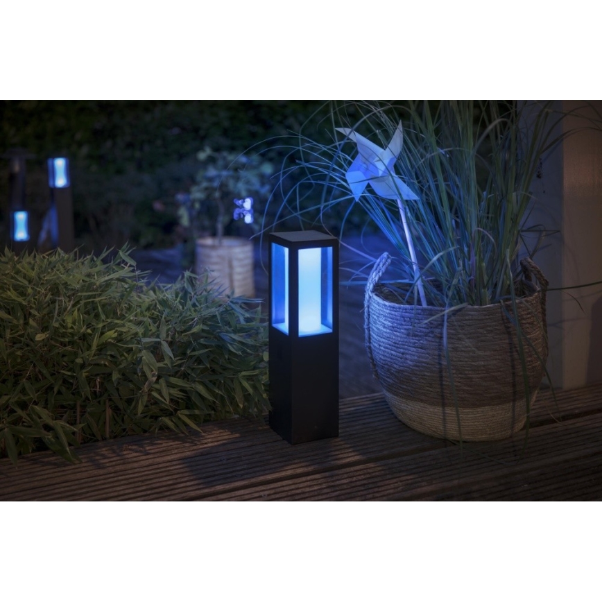 Philips 17434/30/P7 - LED RGB Außenlampe HUE IMPRESS 2xLED/8W/230V IP44