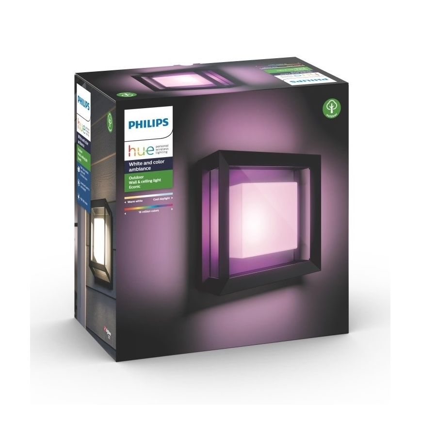 Philips 17438/30/P7 - LED RGB Außen-Wandleuchte HUE ECONIC LED/15W/230V IP44