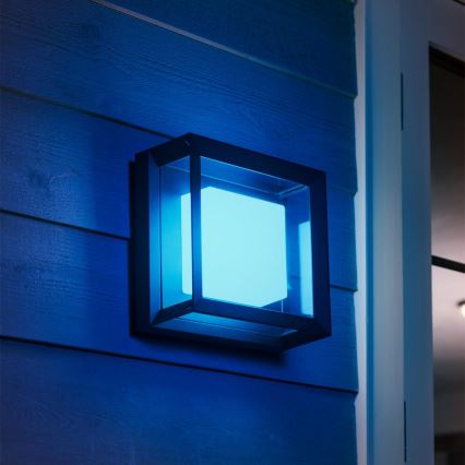 Philips 17438/30/P7 - LED RGB Außen-Wandleuchte HUE ECONIC LED/15W/230V IP44