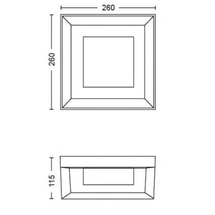 Philips - LED RGBW Applique da esterno dimmerabile Hue ECONIC LED/15W/230V 2000-6500K IP44