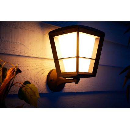 Philips 17439/30/P7 - LED RGB Außen-Wandleuchte HUE ECONIC LED/15W/230V IP44