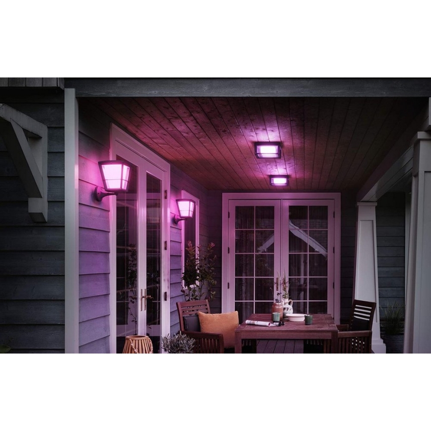 Philips 17439/30/P7 - LED RGB Außen-Wandleuchte HUE ECONIC LED/15W/230V IP44