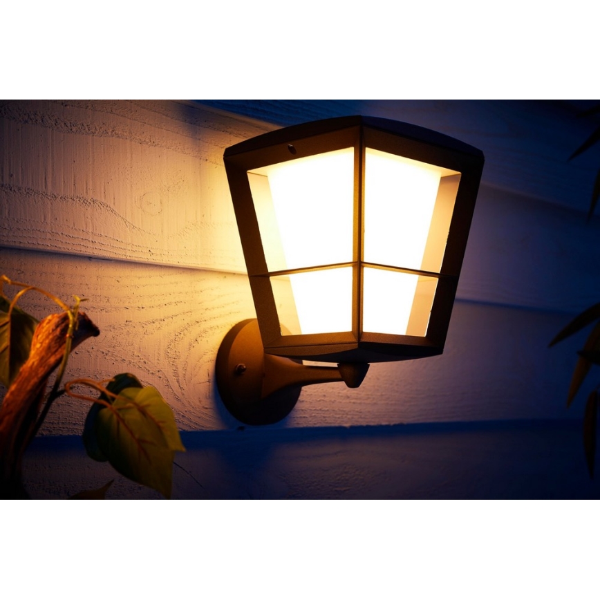 Philips - Applique murale LED RGBW extérieur ) intensité variable Hue ECONIC LED/15W/230V IP44