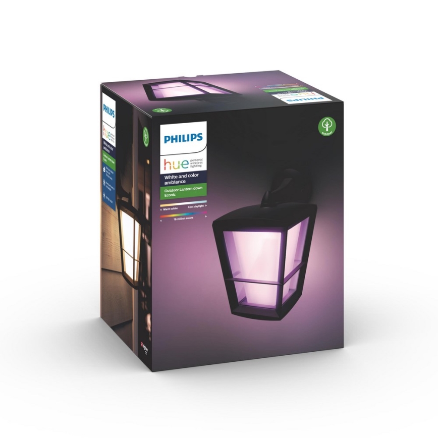 Philips 17440/30/P7 - LED RGB Außen-Wandleuchte HUE ECONIC LED/15W/230V IP44