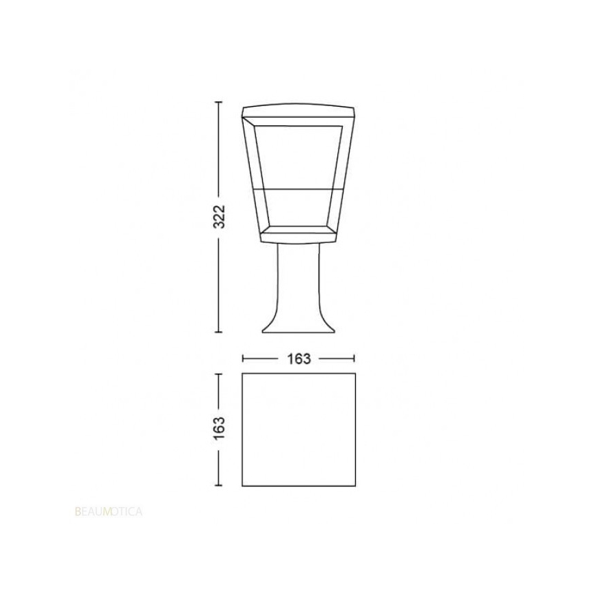 Philips 17441/30/P7 - LED RGB Außenlampe HUE ECONIC LED/15W/230V IP44