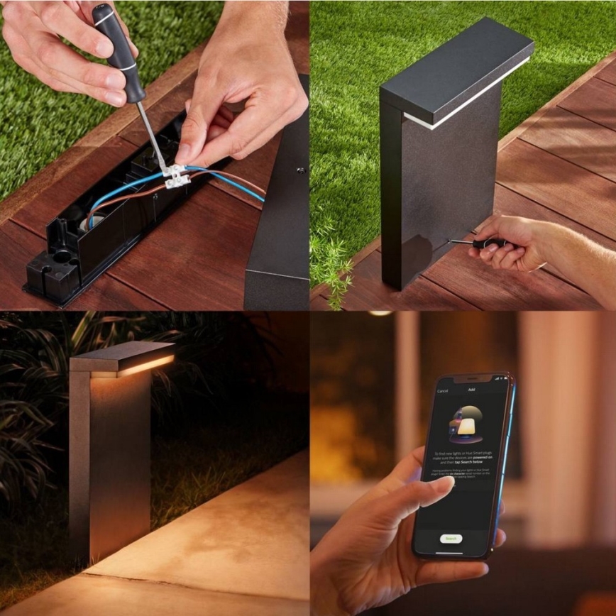 Philips - Lampe d'extérieur LED RGBW à intensité variable extérieur Hue NYRO LED/13,5W/230V 2000-6500K IP44