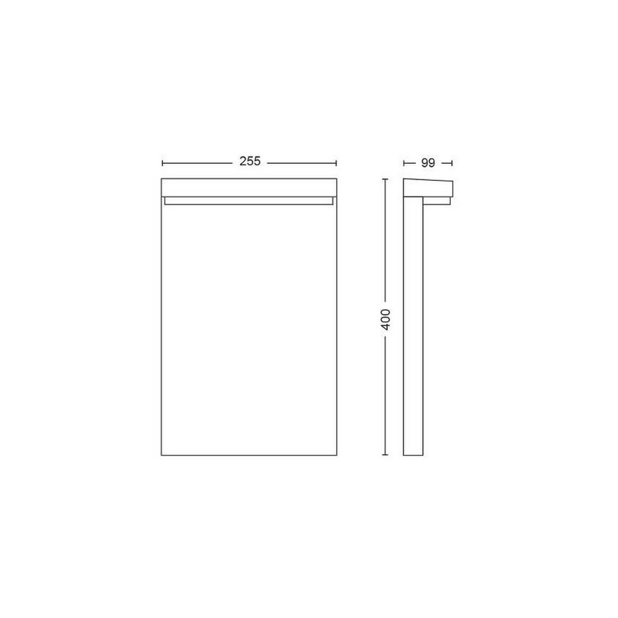 Philips - Lampe d'extérieur LED RGBW à intensité variable extérieur Hue NYRO LED/13,5W/230V 2000-6500K IP44