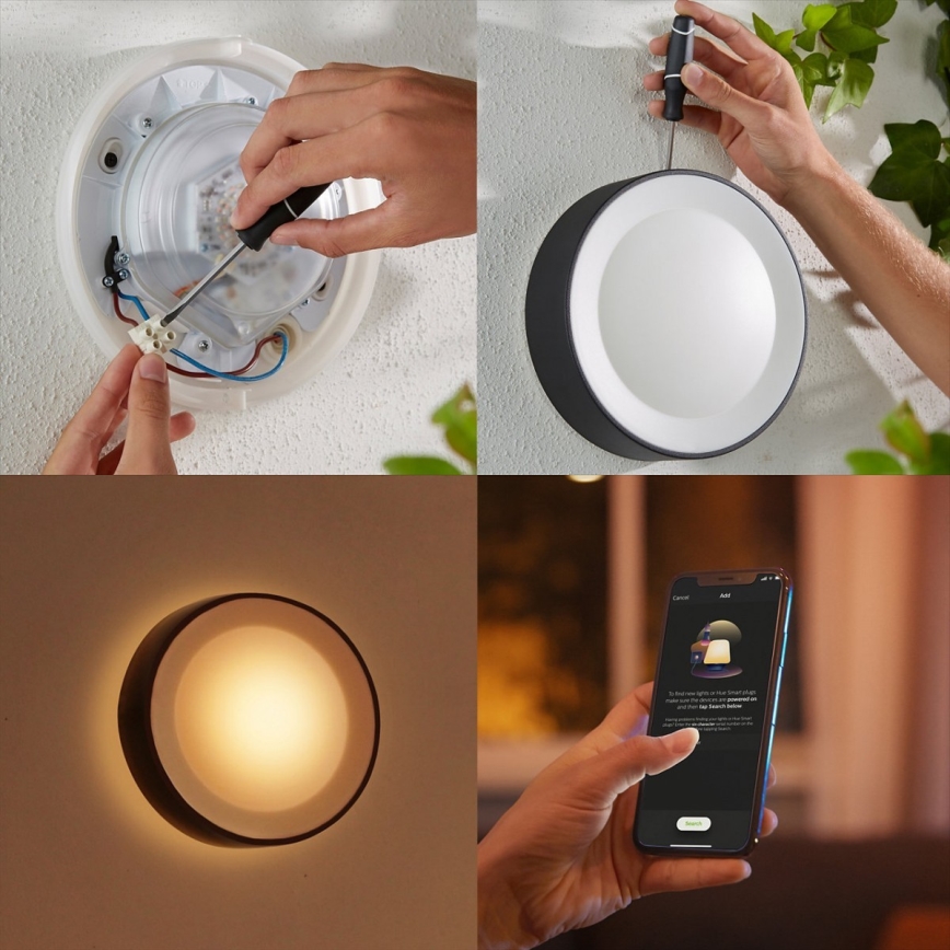 Philips - LED RGBW Applique da esterno dimmerabile Hue DAYLO LED/15W/230V 2000-6500K IP44