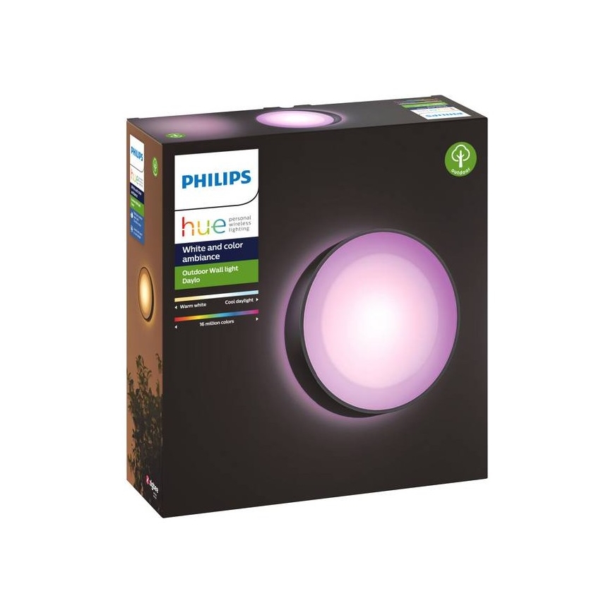 Philips - LED RGBW Applique da esterno dimmerabile Hue DAYLO LED/15W/230V 2000-6500K IP44