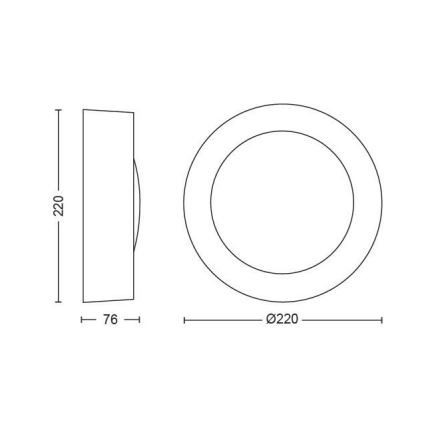 Philips - LED RGBW Applique da esterno dimmerabile Hue DAYLO LED/15W/230V 2000-6500K IP44
