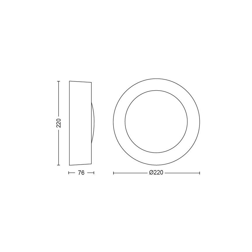 Philips - LED RGBW Applique da esterno dimmerabile Hue DAYLO LED/15W/230V 2000-6500K IP44