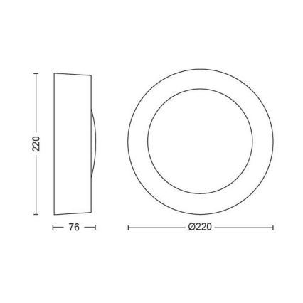 LED RGBW Applique da esterno dimmerabile Hue DAYLO LED/15W/230V 2000-6500K IP44