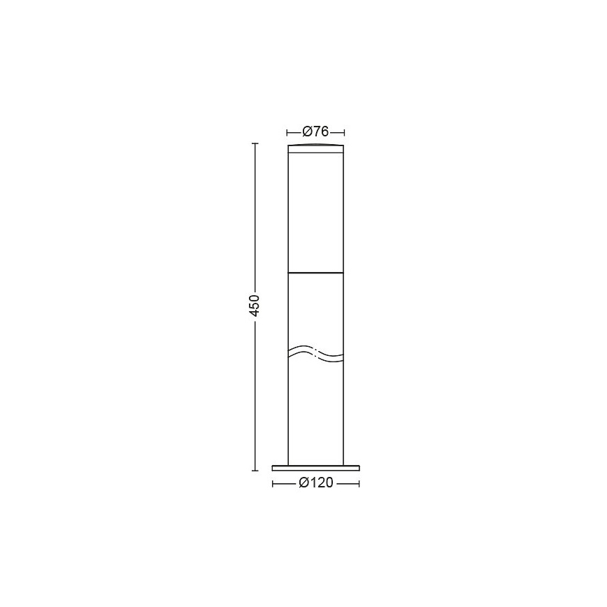 Philips - Außenlampe UTRECHT 1xE27/20W/230V IP44 45 cm