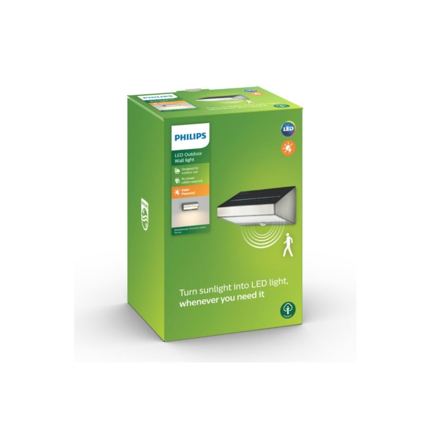 Philips 17811/47/16 - LED Solarleuchte mit sensor MYGARDEN GREENHOUSE 1xLED/1,5W/230V