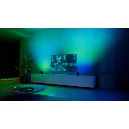 Philips - Set mit 2x dimmbaren LED RGBW-Projektionsleuchten Hue PLAY Wall Washer LED/20W/230V 2000–6500K schwarz