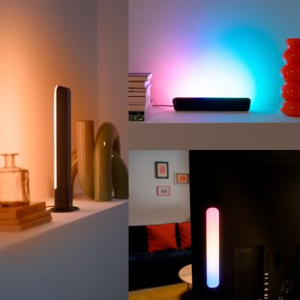 Philips - 2er-Set SMART GRADIENT RGBIC-LED-Leuchten, dimmbar, LED/8W/230V, 2700-6500K, Wi-Fi