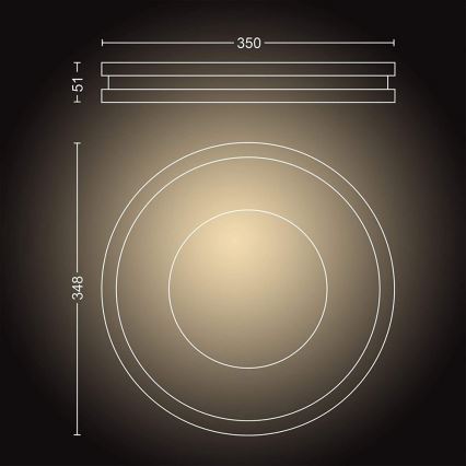 Philips - Dimmbare LED-Leuchte Hue BEING LED/27W/230V + Fernbedienung