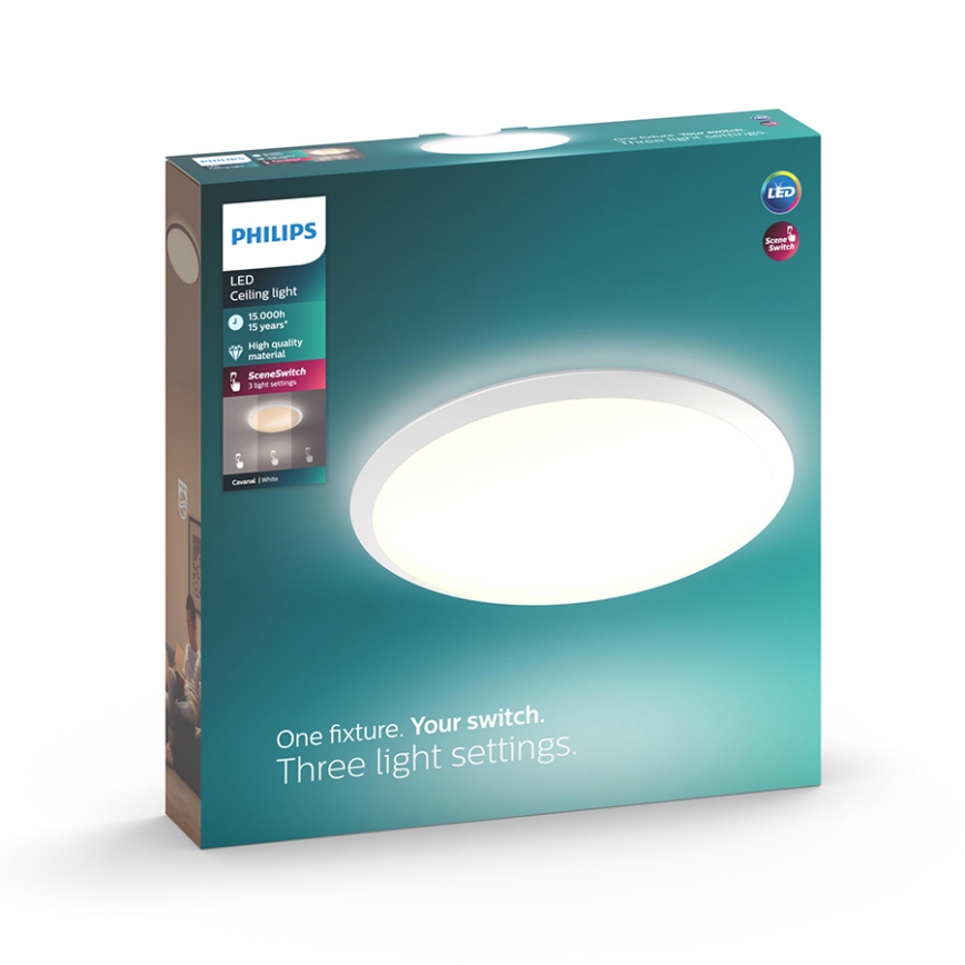 Philips 32809/31/P0 - LED dimmbare Deckenbeleuchtung CANAVAL LED/18W/230V