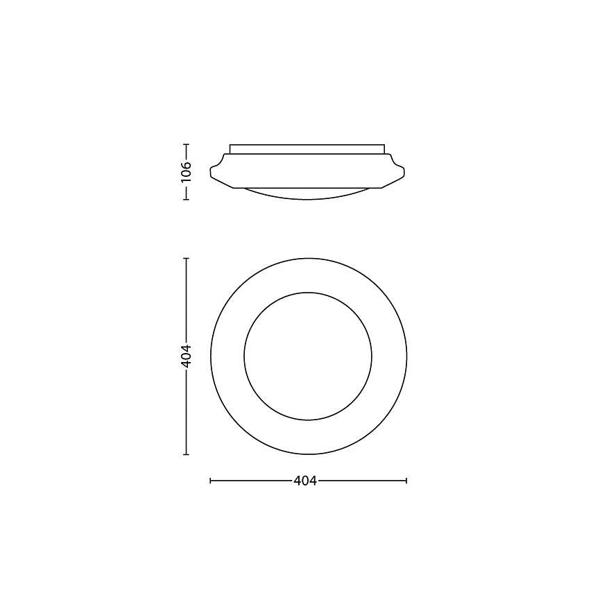 Philips - Plafoniera LED LED/22W/230V 2700K