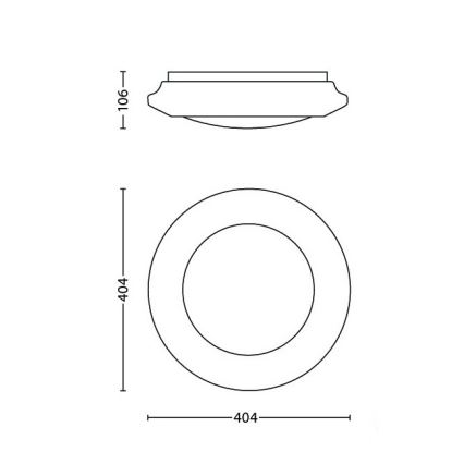 Philips - Plafoniera LED LED/22W/230V 4000K