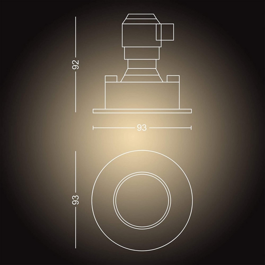 Philips - lafoniera LED per bagni dimmerabile Hue ADORE 1xGU10/5W/230V IP44