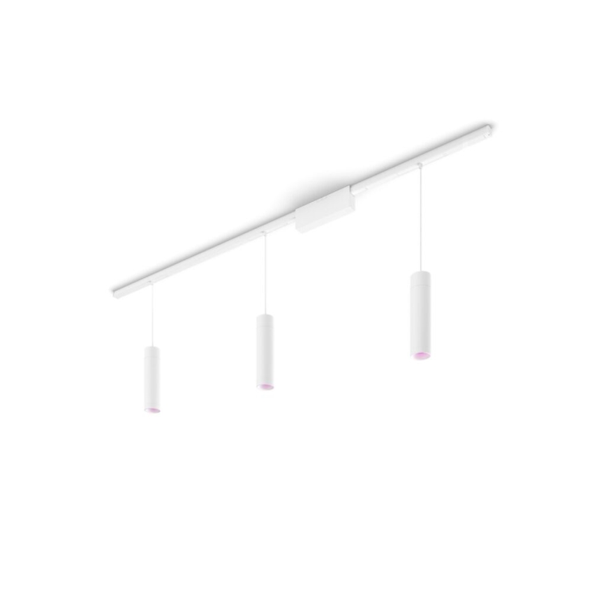 Philips - 3er-Set dimmbare LED RGB-Pendelleuchten mit Kabel für das Hue-Schienensystem PERIFO LED RGB/15,6W/230V 2000-6500K