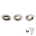 Philips - 3er-Set dimmbare LED RGBW Einbaustrahler 1xGU10/4,8W/230V Hochglanz-Chrom + Fernbedienung