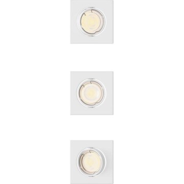 Philips - 3er-Set Einbauleuchte PERIDOT 1xGU10/7W/230V weiß