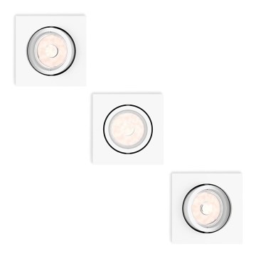 Philips - 3er-Set Einbauleuchten 1xGU10/5,5W/230V