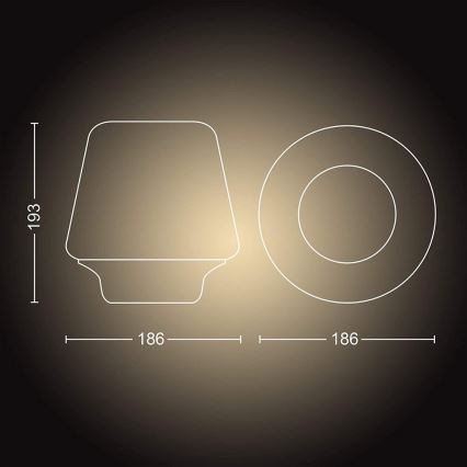 Philips - Lampe LED dimmable Hue WELLNESS 1xE27/8,5W/230V + télécommande