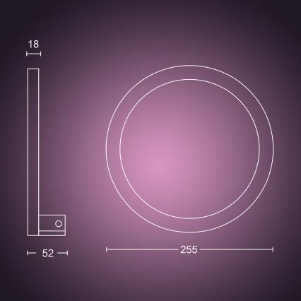 Philips 40901/31/P9 - Applique murale LED HUE SANA LED/20W/230V