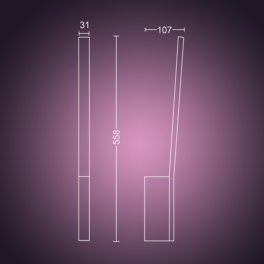 Philips 40902/31/P9 - Applique murale LED HUE LIANE 1xLED/12W/230V