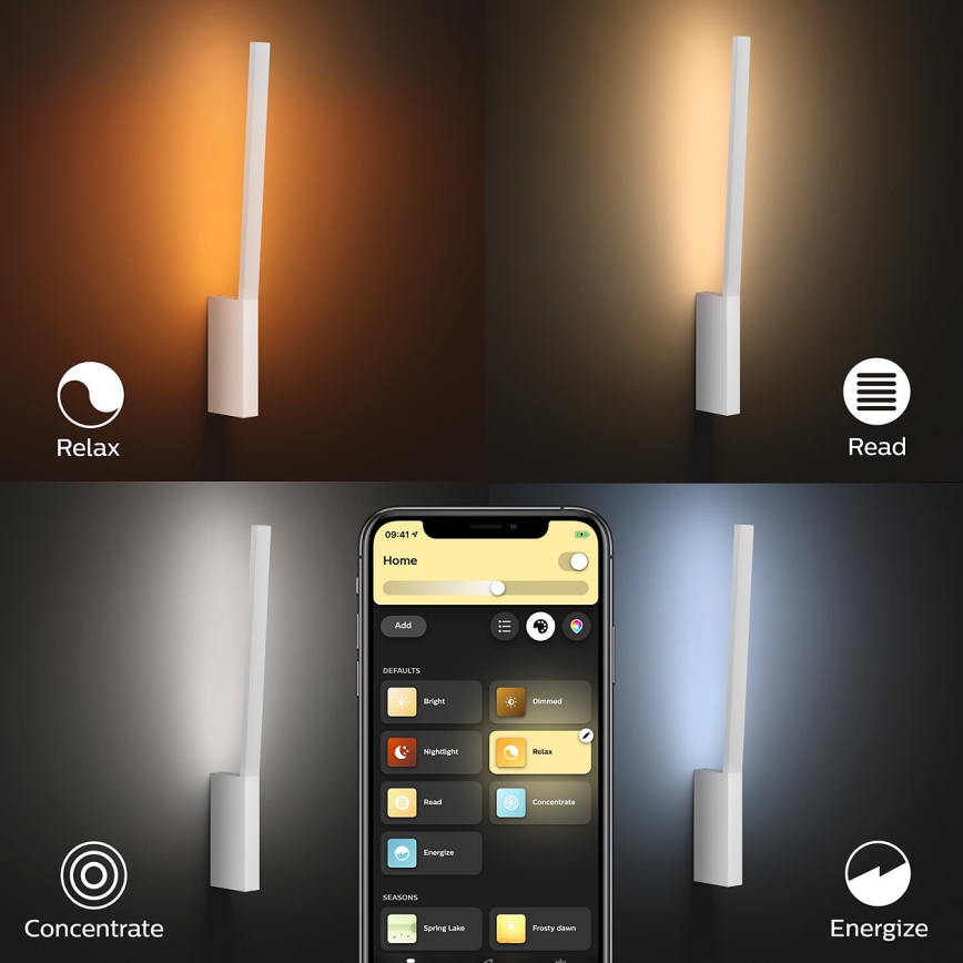 Philips 40902/31/P9 - LED Wandleuchte HUE LIANE 1xLED/12W/230V