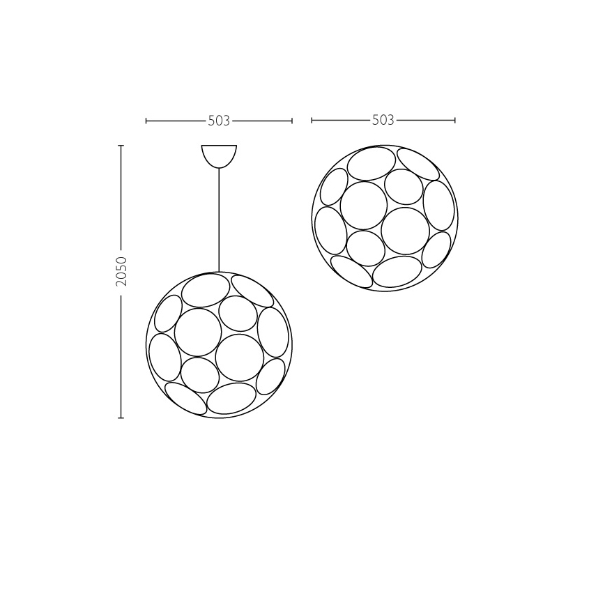 Philips - Lampada a sospensione E27/60W/230V